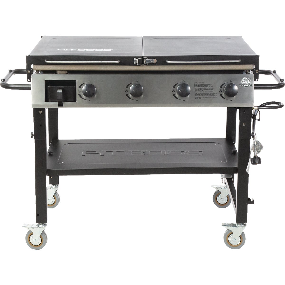 Pit Boss 4-Burner Black 62,000 BTU 749 Sq. In. Outdoor LP Gas Griddle Image 4