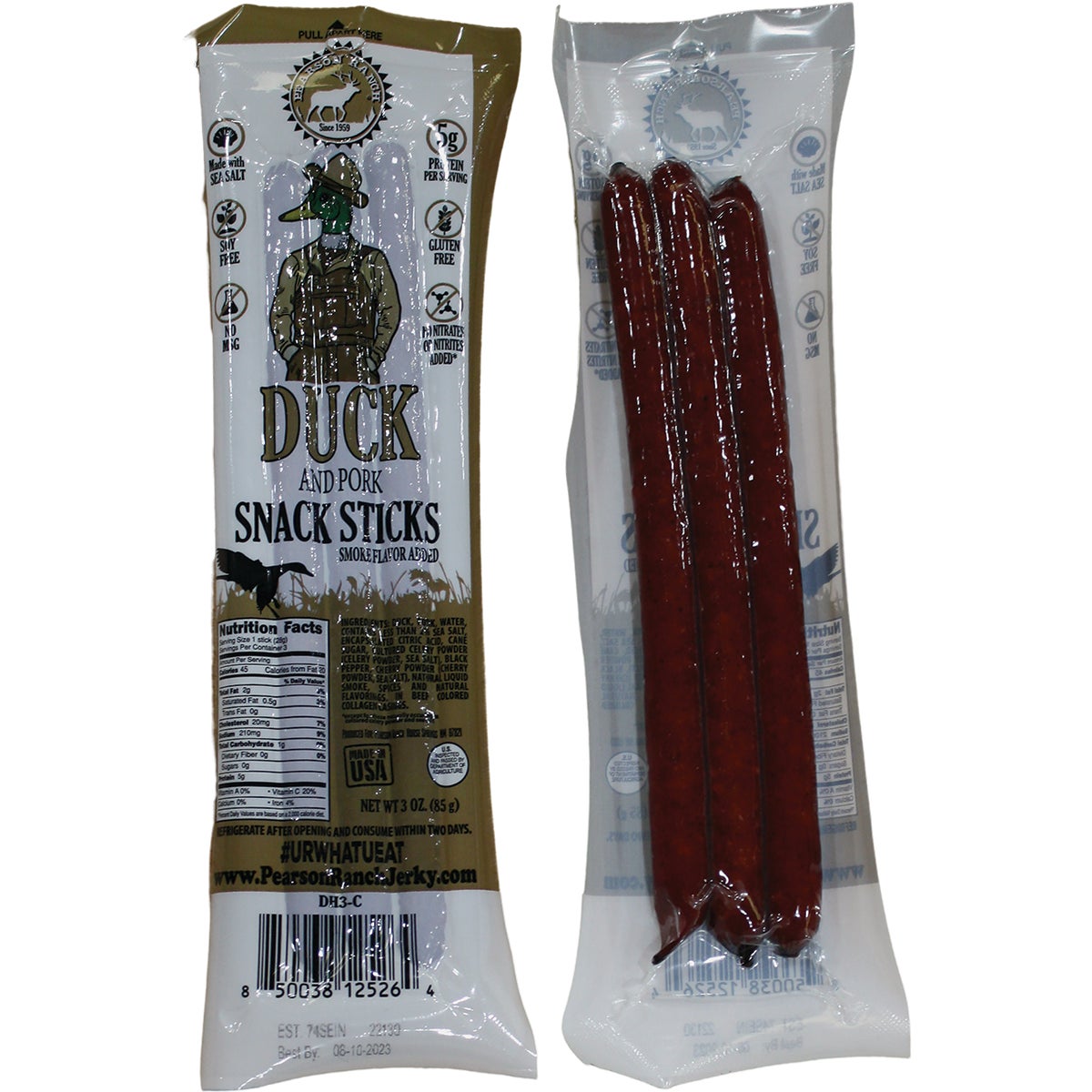 Pearson Ranch Jerky 3 Oz. Duck Multi-Pack Snack Stick Jerky