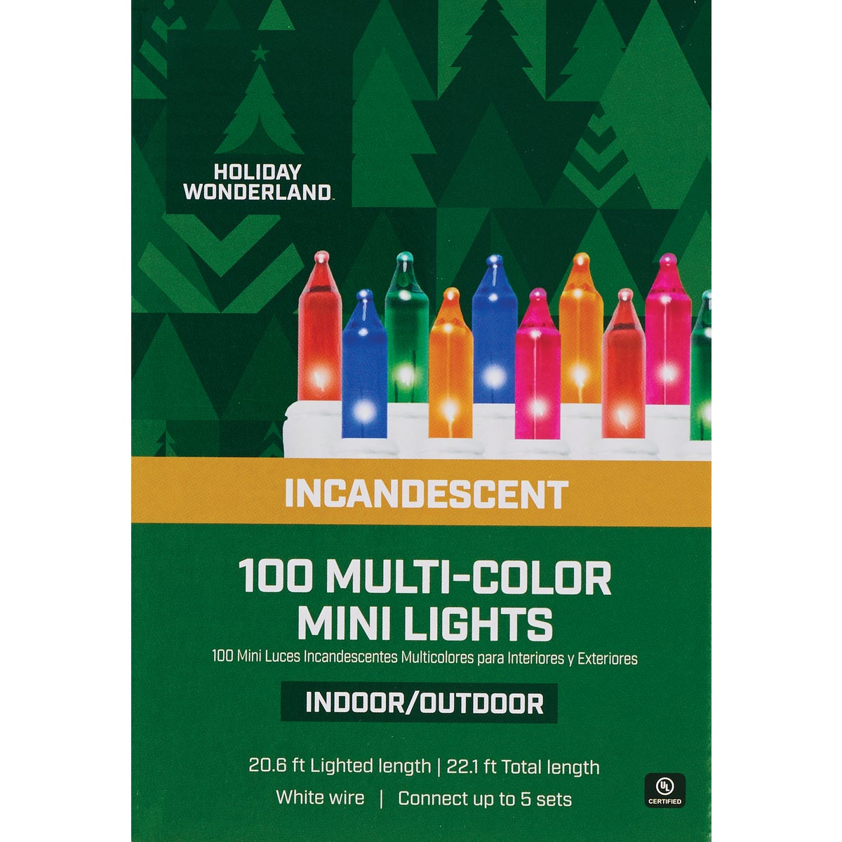 Home Impressions Multi 100-Bulb Mini Incandescent String Light Set with White Wire Image 2