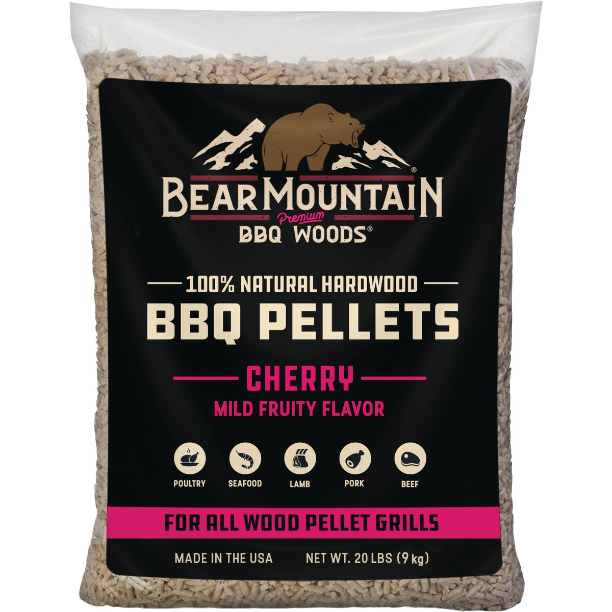 Bear Mountain BBQ Premium Woods 20 Lb. Cherry Wood Pellet