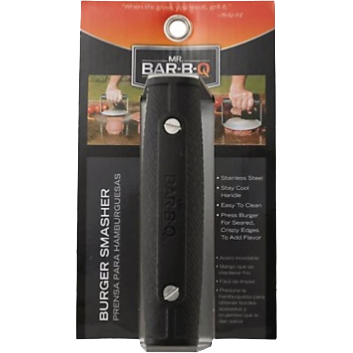 Mr. Bar-B-Q Griddle Burger Smasher Press Image 2