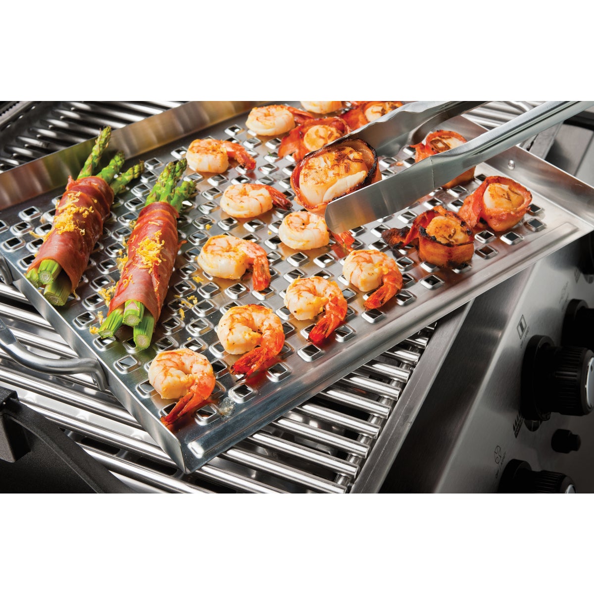 Broil King Imperial 15.5 In. W. x 13 In. L. Stainless Steel Flat Grill Topper Tray Image 2