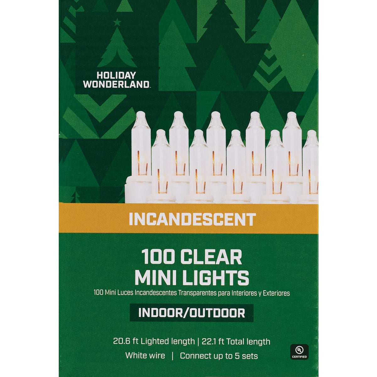 Home Impressions Clear 100-Bulb Mini Incandescent String Light Set with White Wire Image 2