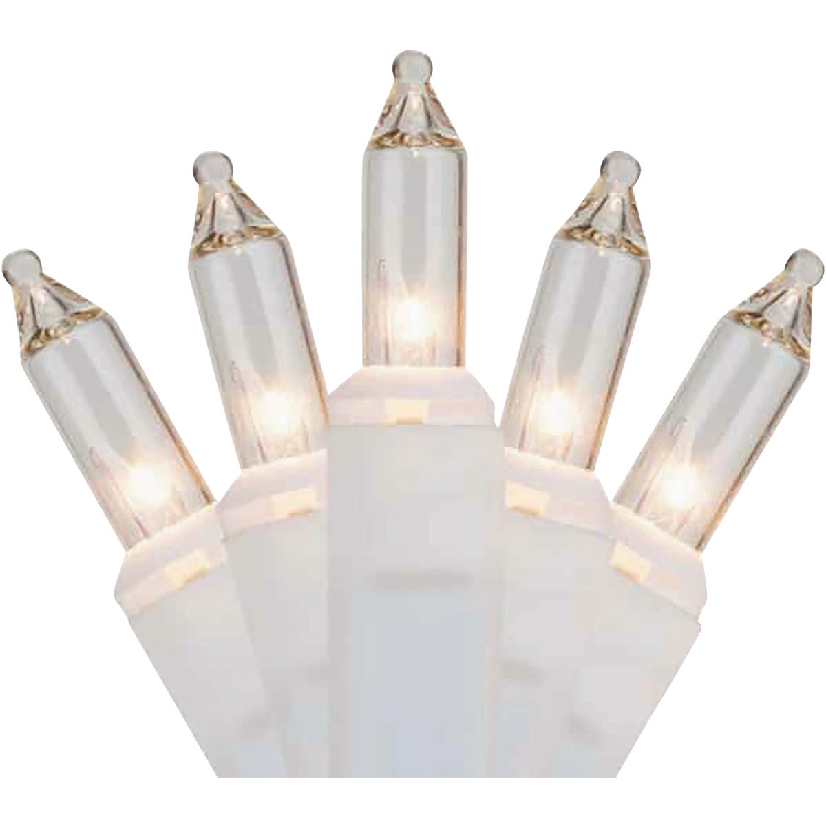 Home Impressions Clear 100-Bulb Mini Incandescent String Light Set with White Wire Image 1