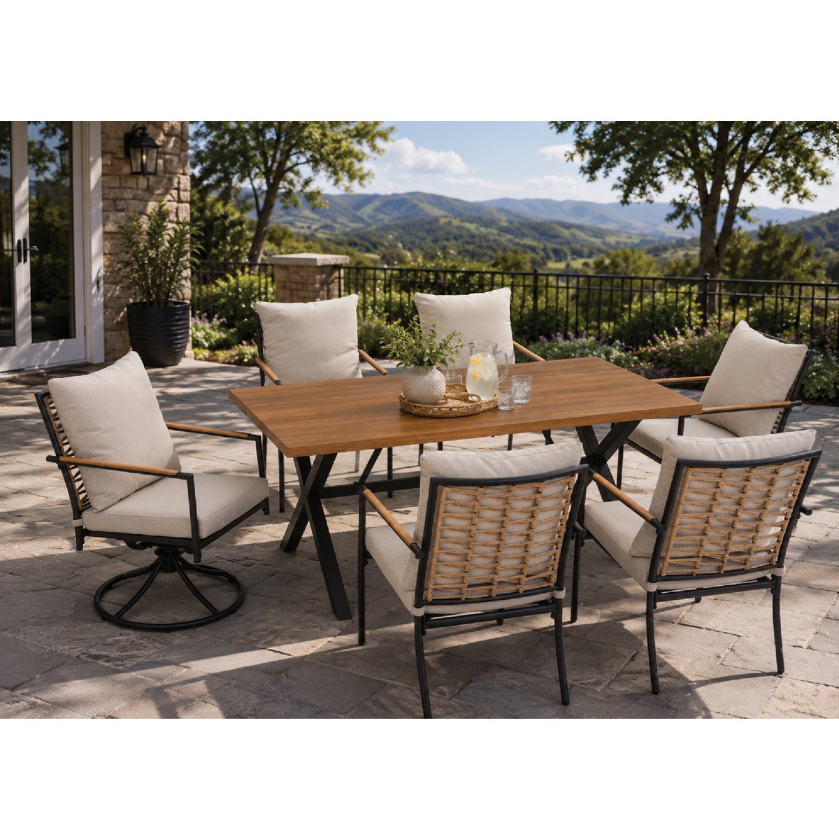 Stylebuilt 7-Piece Outdoor Patio Dining Set Image 2