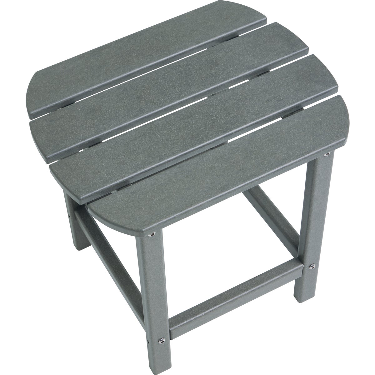 Outdoor Expressions Gray HDPE Side Table Image 3