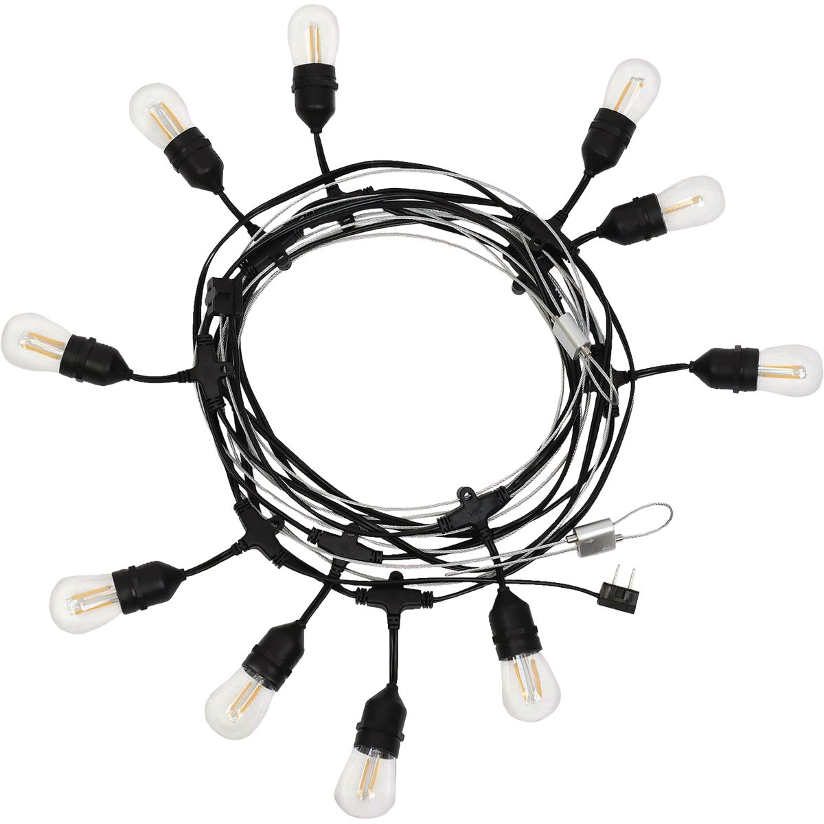 Holiday Bright Lights Belle Luci 10-Bulb S14 Warm White Double Filament LED Patio Lights