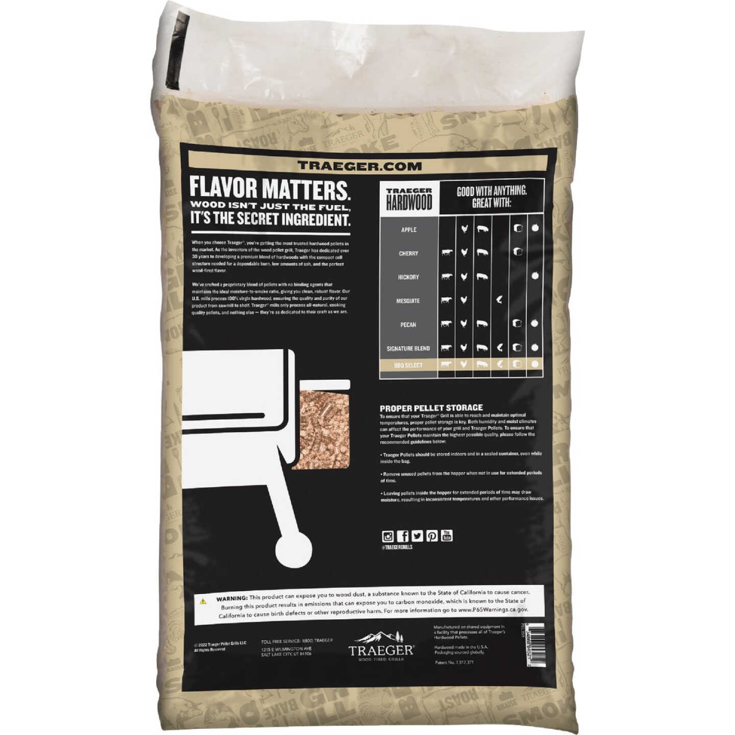 Traeger 30 Lb. BBQ Select All-Natural Wood Grilling Pellets Image 3