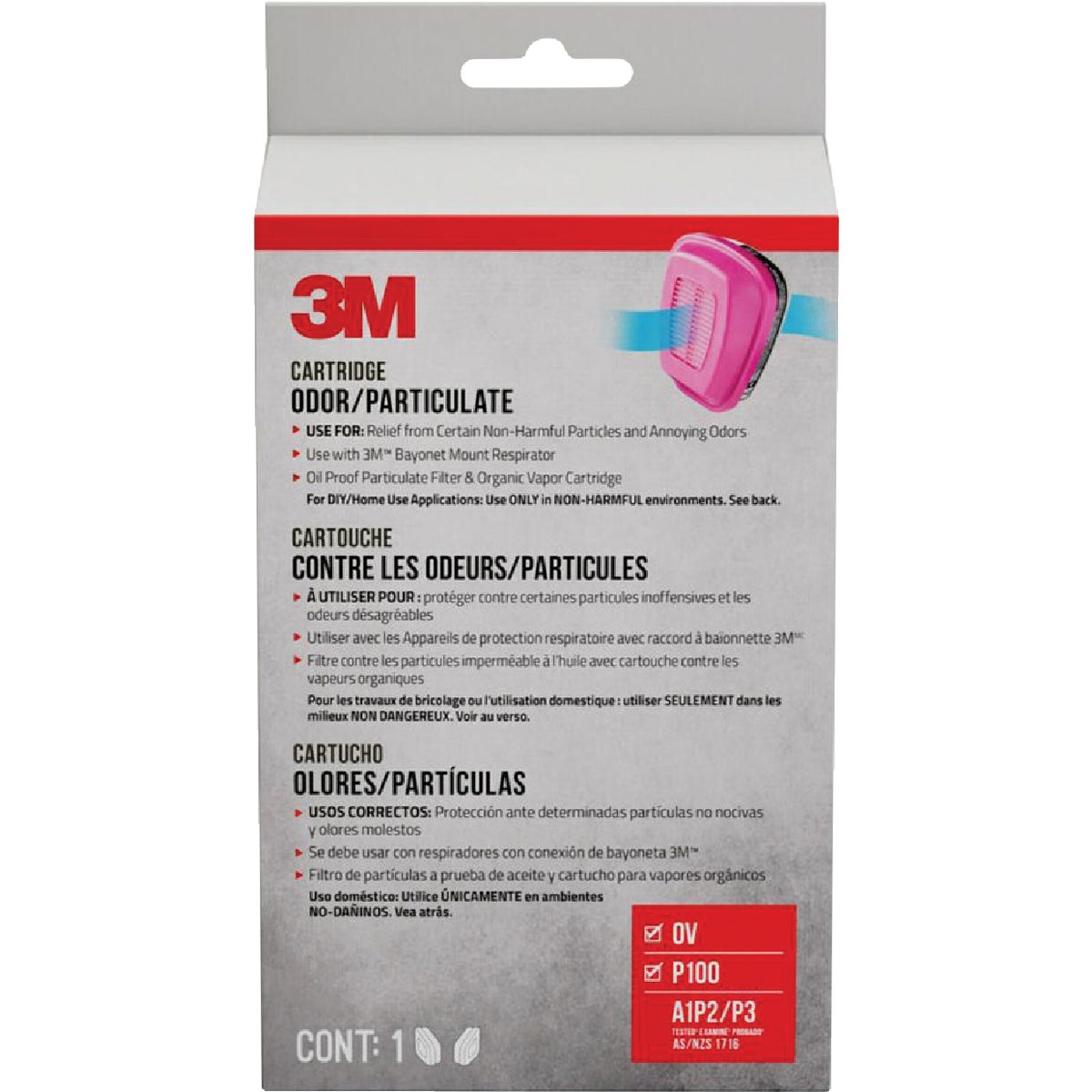 3M P100 Multi-Purpose Replacement Respirator Cartridge