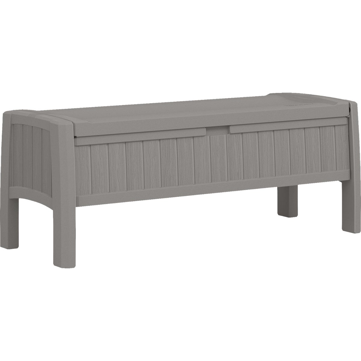 Suncast 30 Gal. Dove Gray 2-Seat Storage Bench
