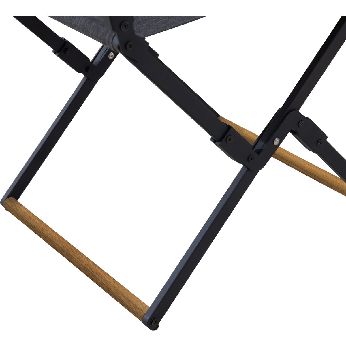 Sunjoy Heavy-Duty Steel Textilene Charcoal Folding Chair Image 6