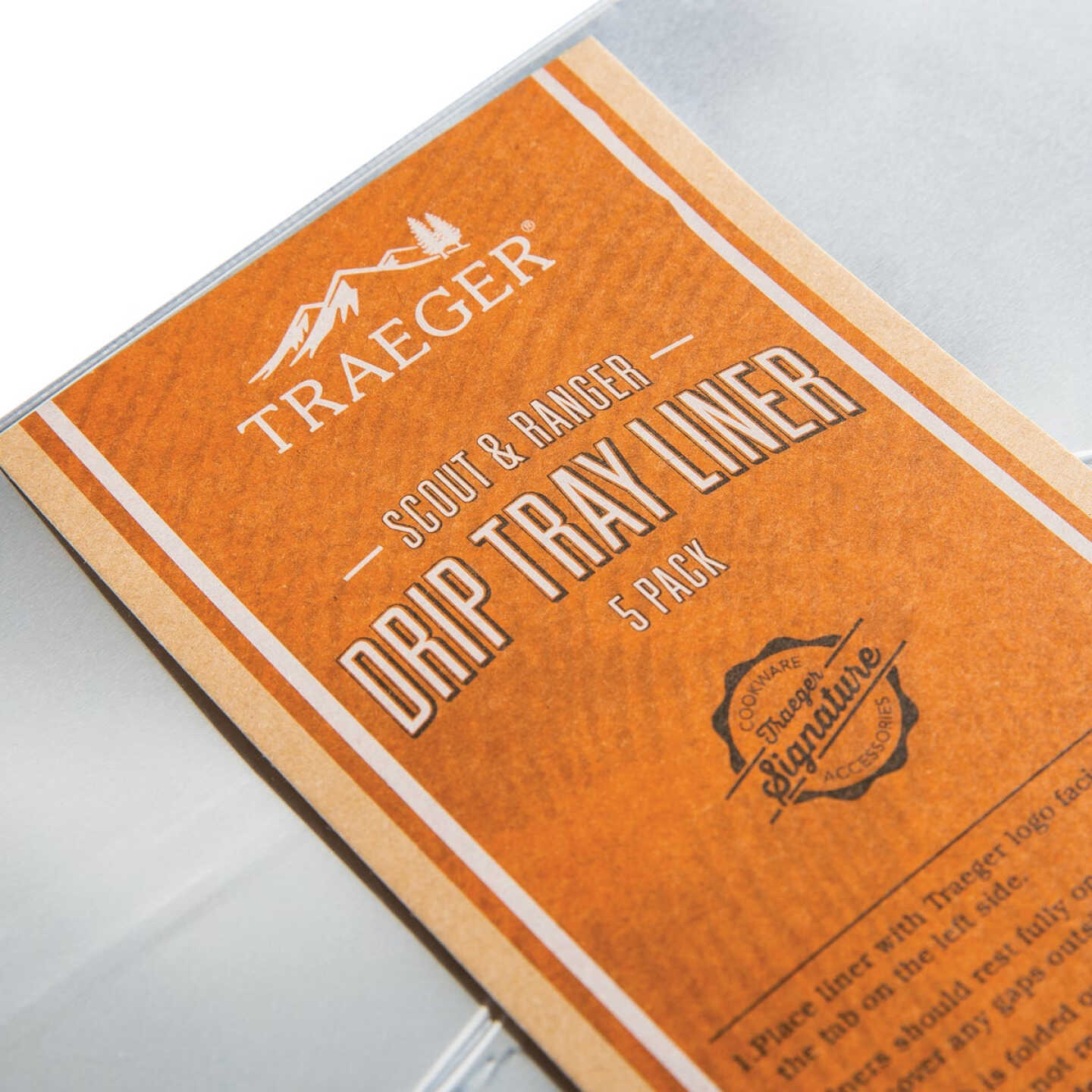 Traeger Aluminum Scout & Ranger Drip Tray Liner (5-Pack) Image 2