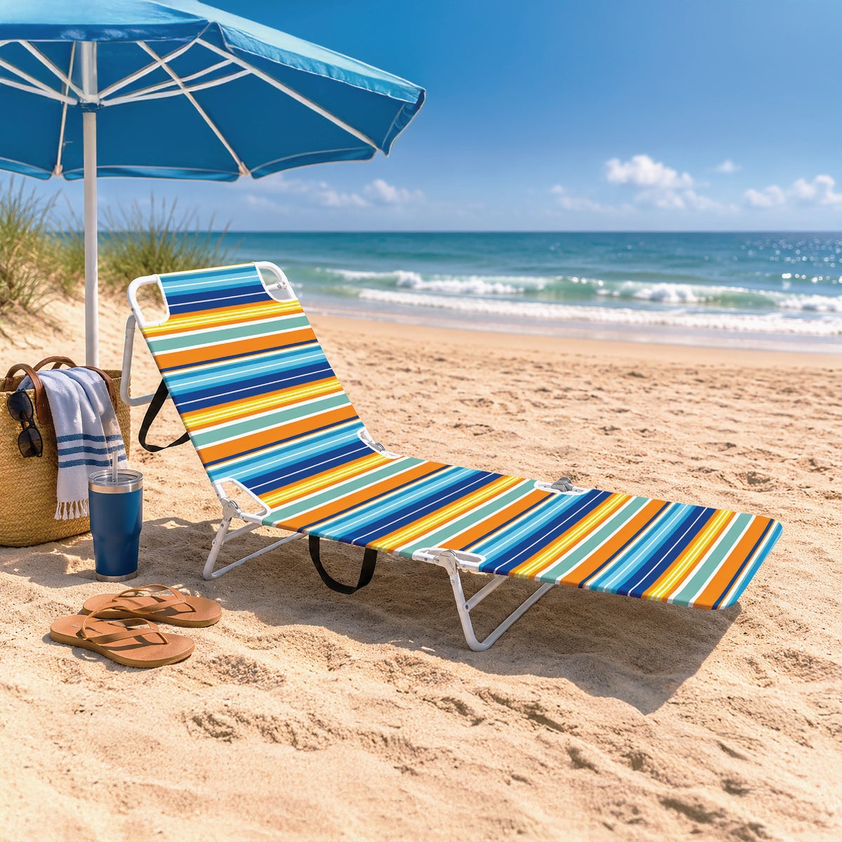 Cabana Beach Deluxe Lounge Beach Chair Image 2