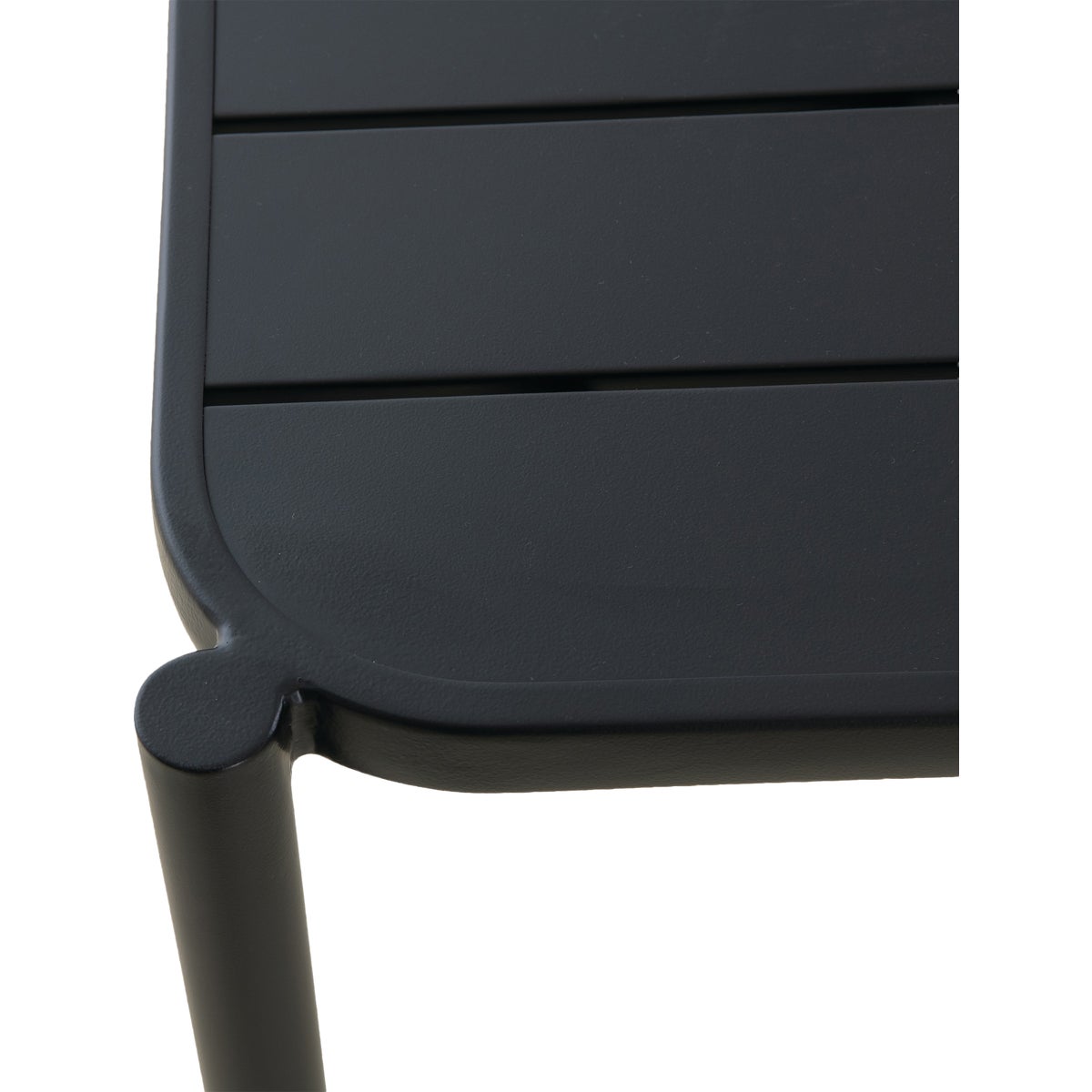 Sunjoy 33 In. Square Heavy-Duty Black Steel Cocktail Table Image 6