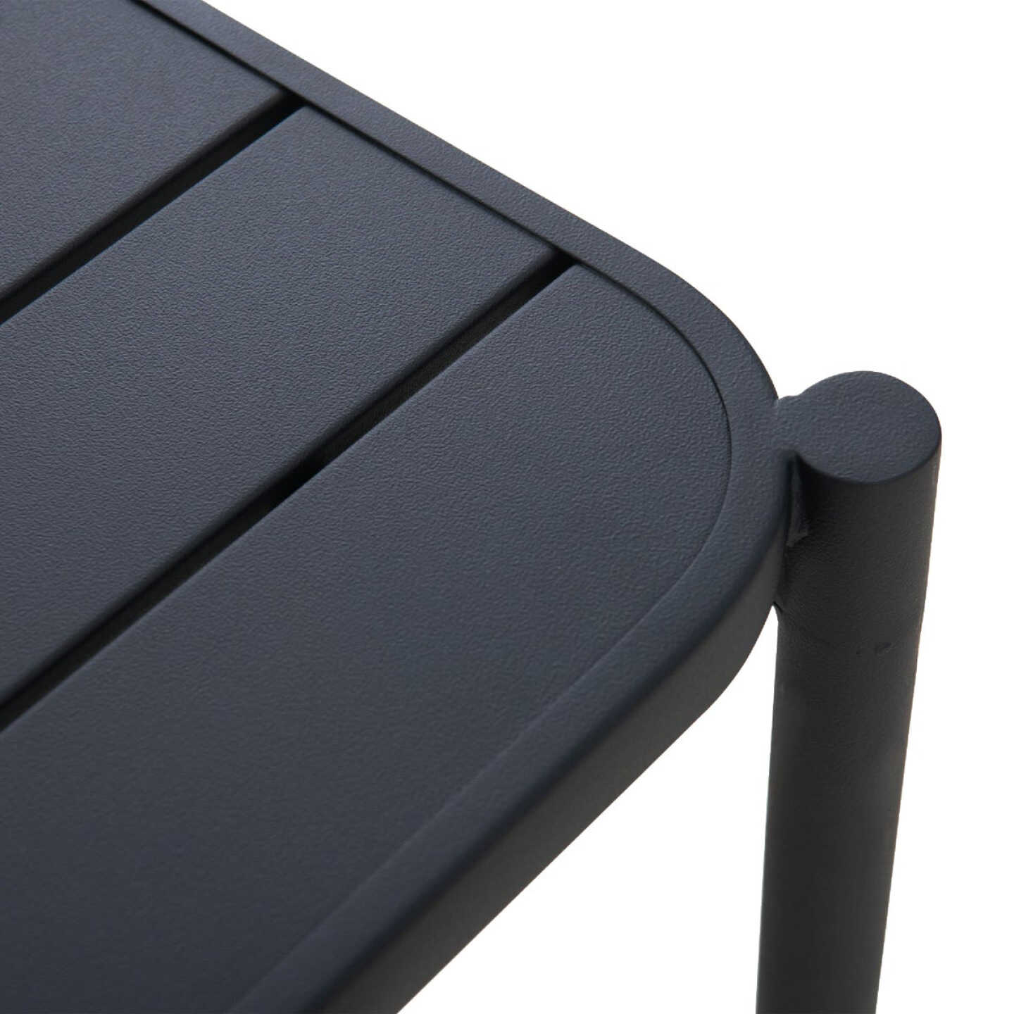 Sunjoy 33 In. Square Heavy-Duty Black Steel Cocktail Table Image 3