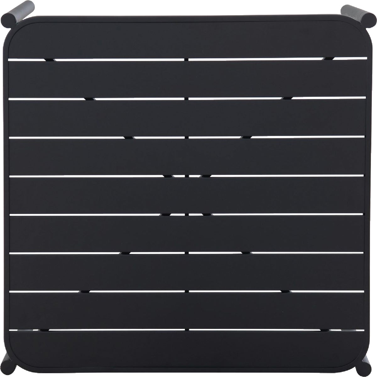 Sunjoy 33 In. Square Heavy-Duty Black Steel Cocktail Table Image 4