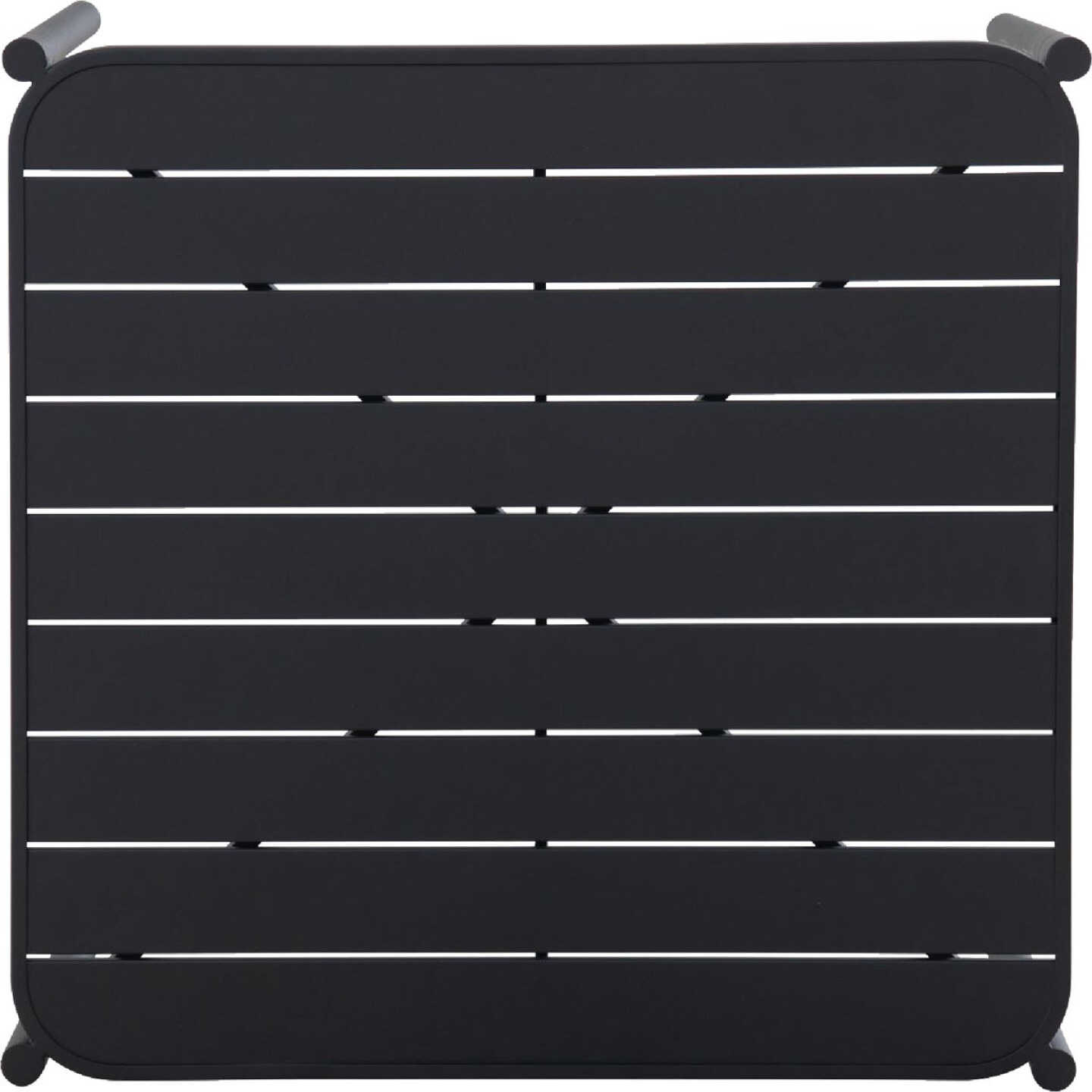 Sunjoy 33 In. Square Heavy-Duty Black Steel Cocktail Table Image 4