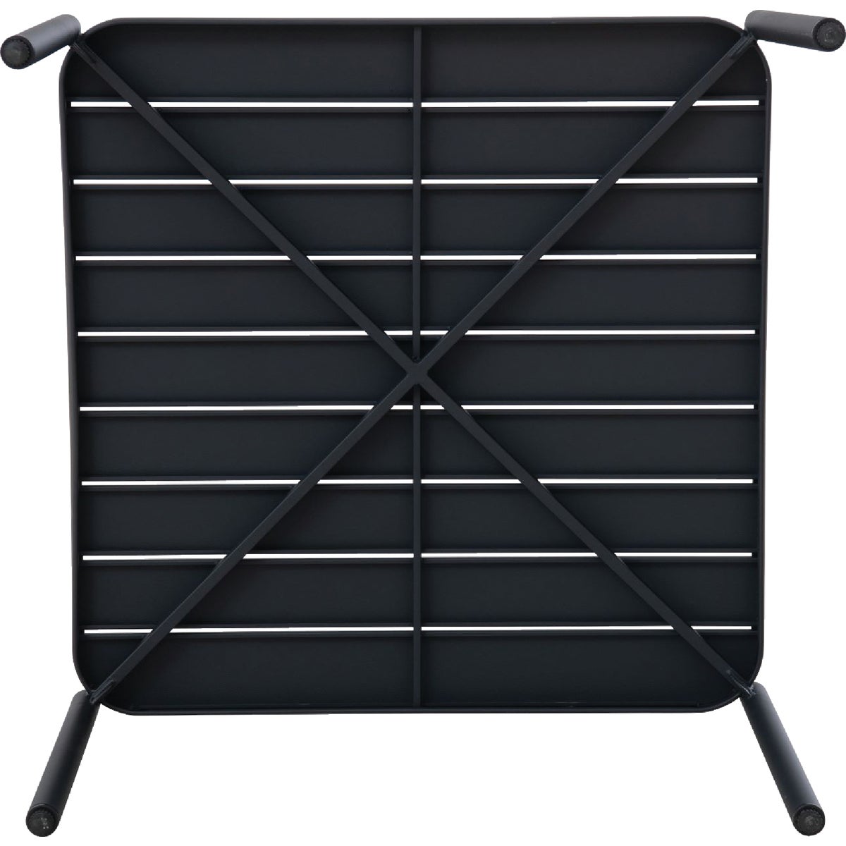 Sunjoy 33 In. Square Heavy-Duty Black Steel Cocktail Table Image 5