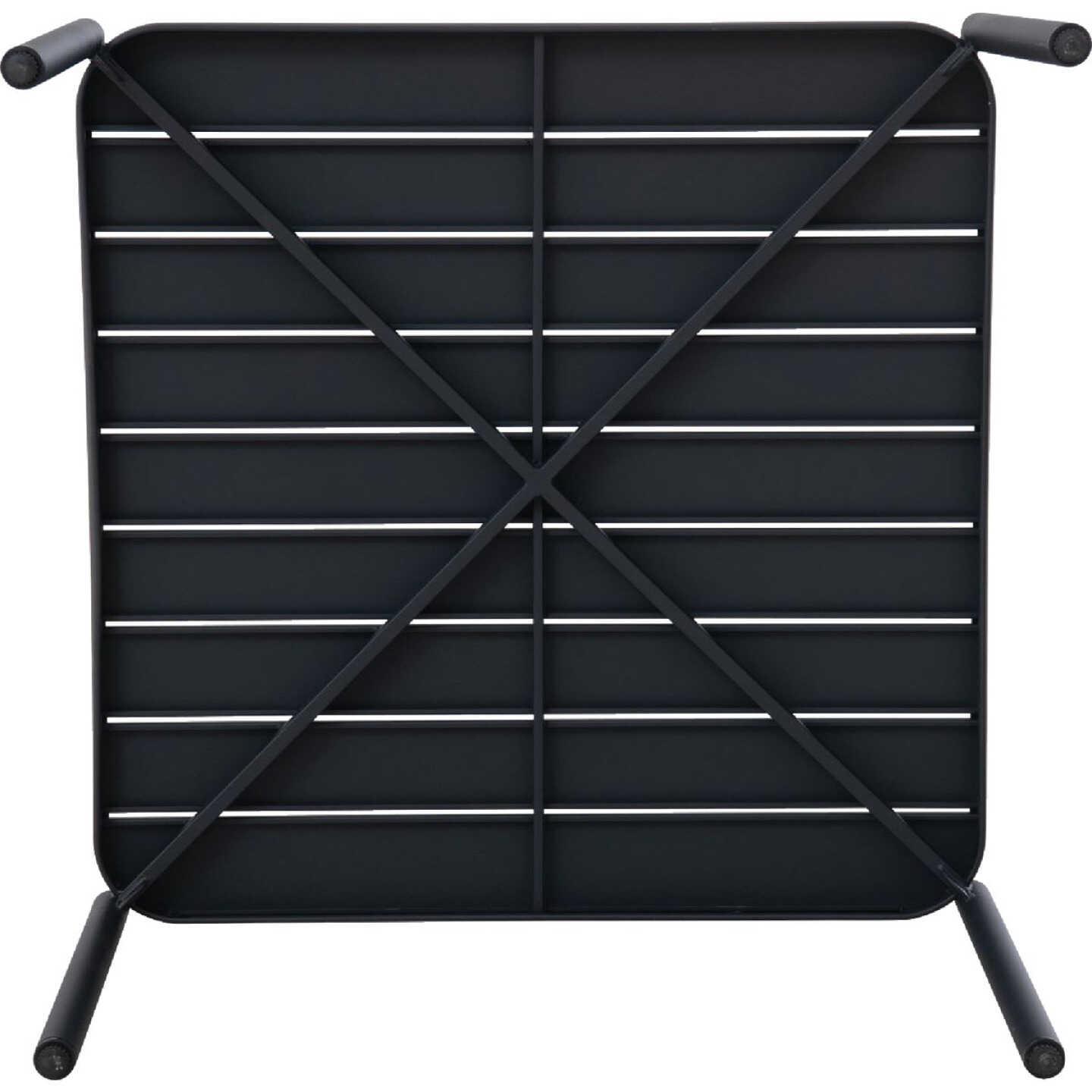 Sunjoy 33 In. Square Heavy-Duty Black Steel Cocktail Table Image 5