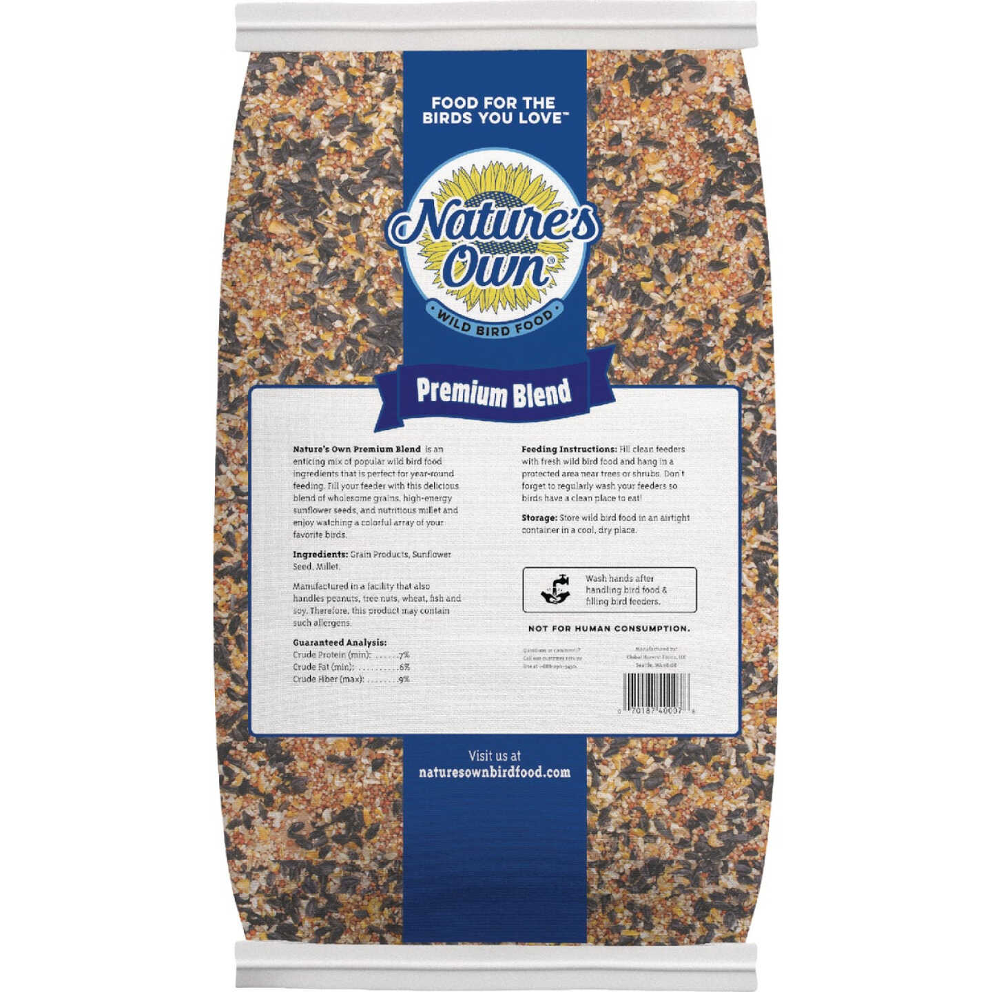Nature's Own 40 Lb. Premium Blend Wild Bird Food Image 2