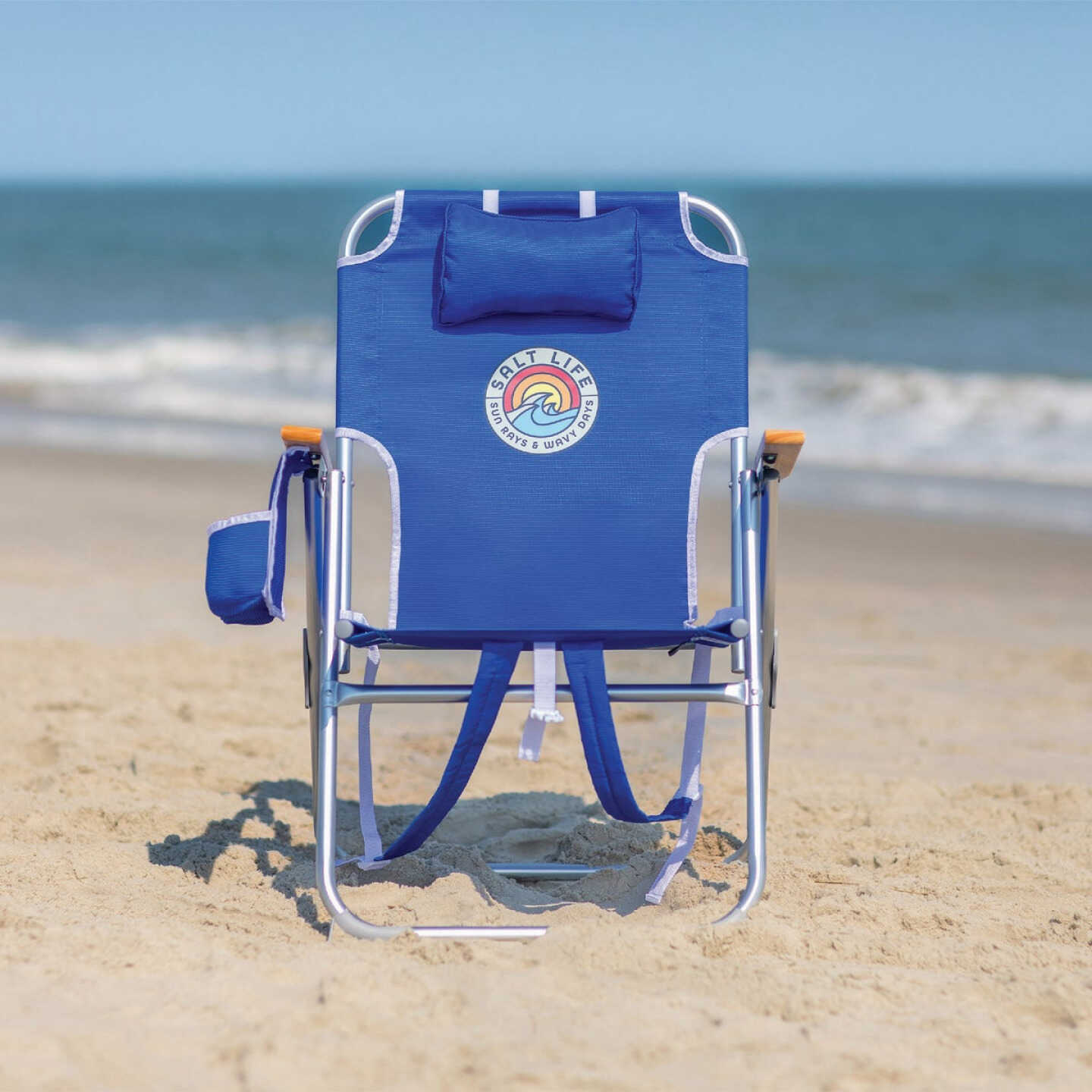 Salt Life 4-Position High Seat Back Pack Beach Chair Image 2
