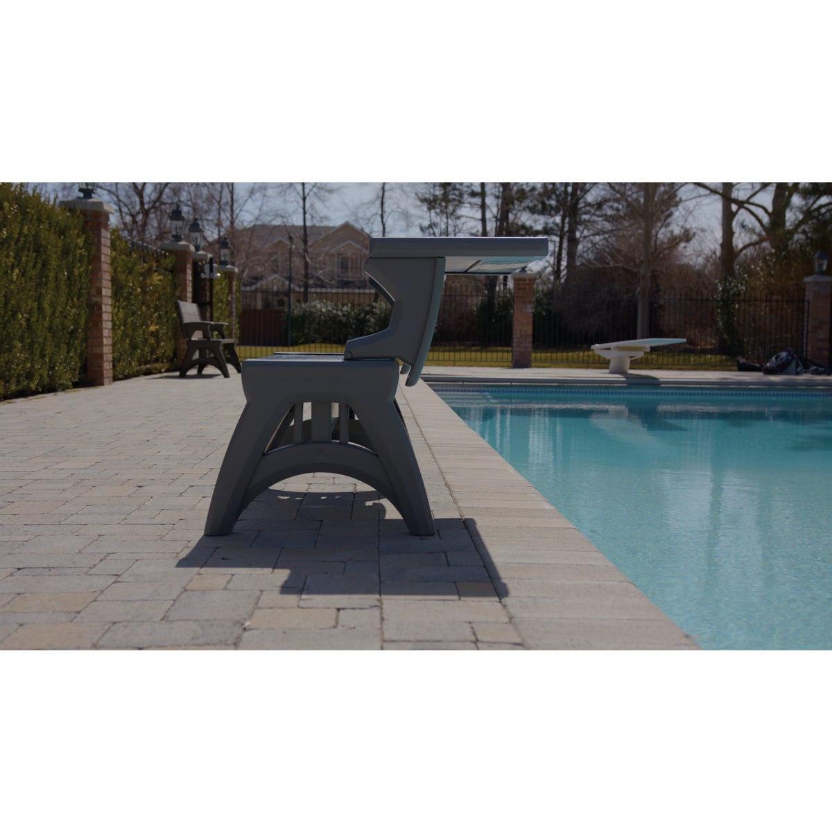Convert A Chair Platinum Gray Foldable Chair Image 4