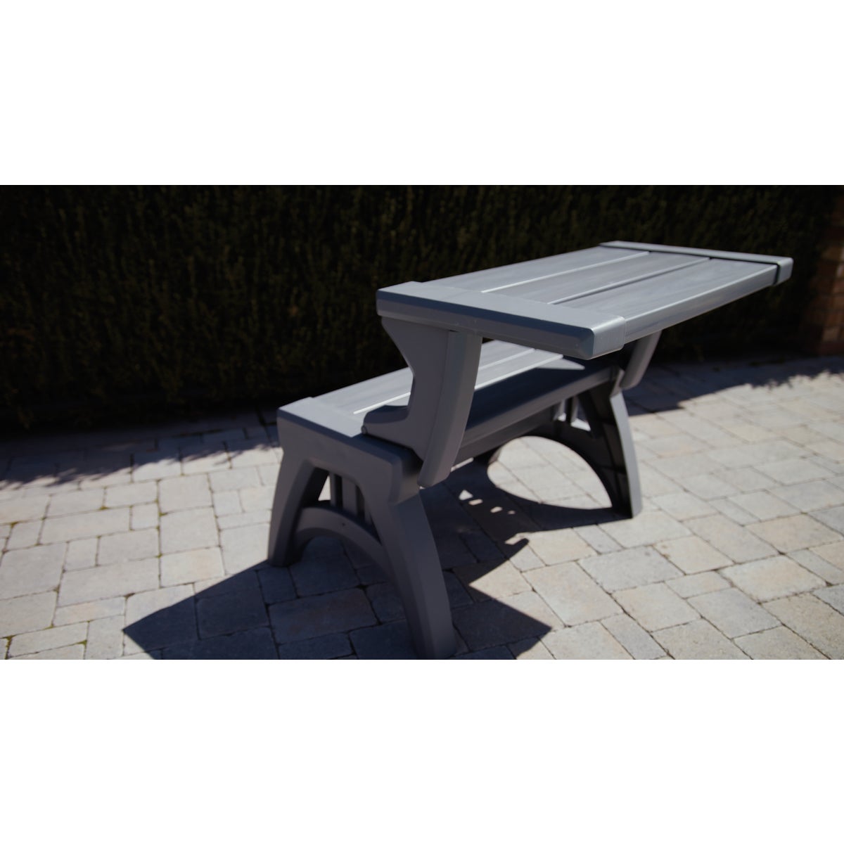 Convert A Chair Platinum Gray Foldable Chair Image 3