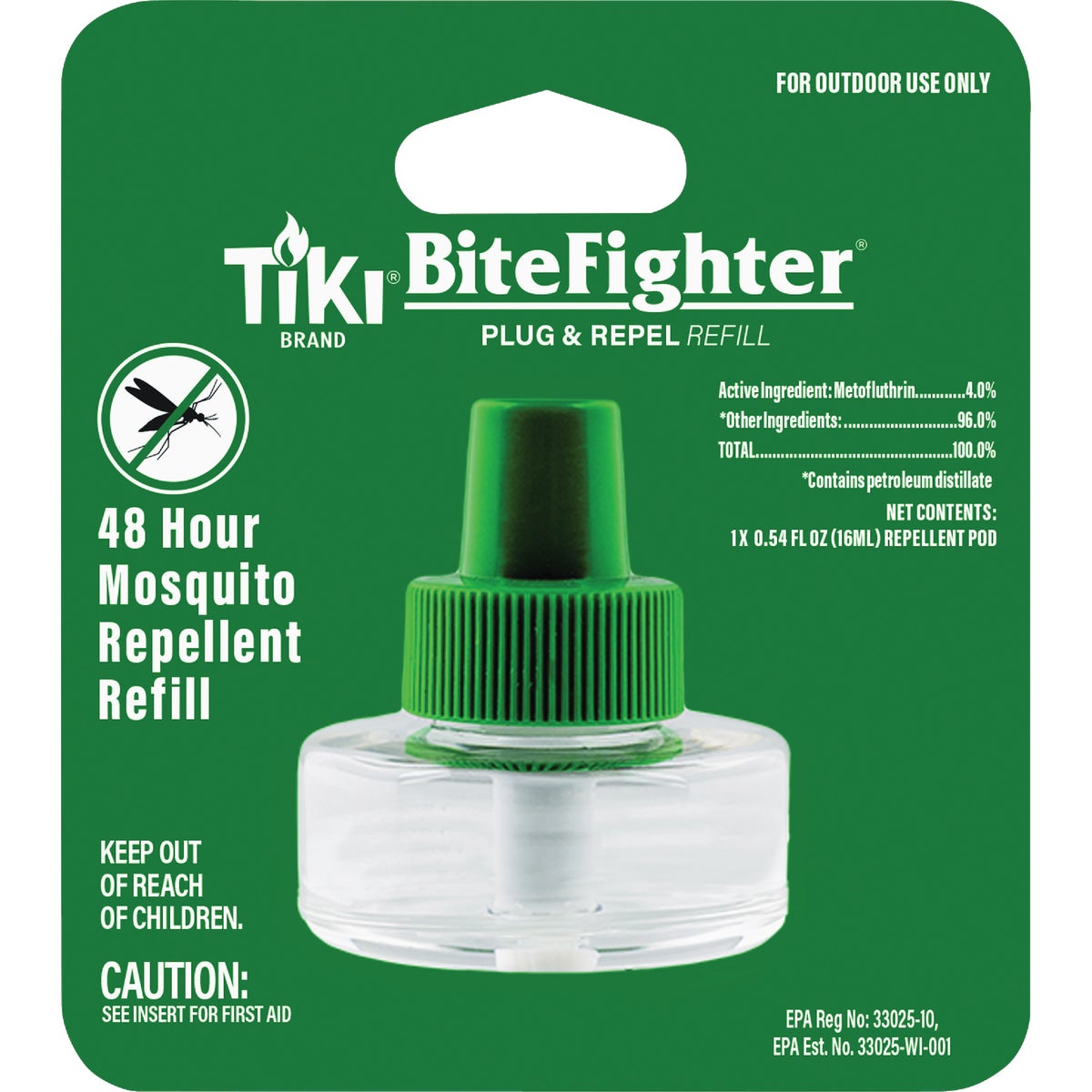 Tiki BiteFighter Plug & Repel Mosquito Repellent Refill