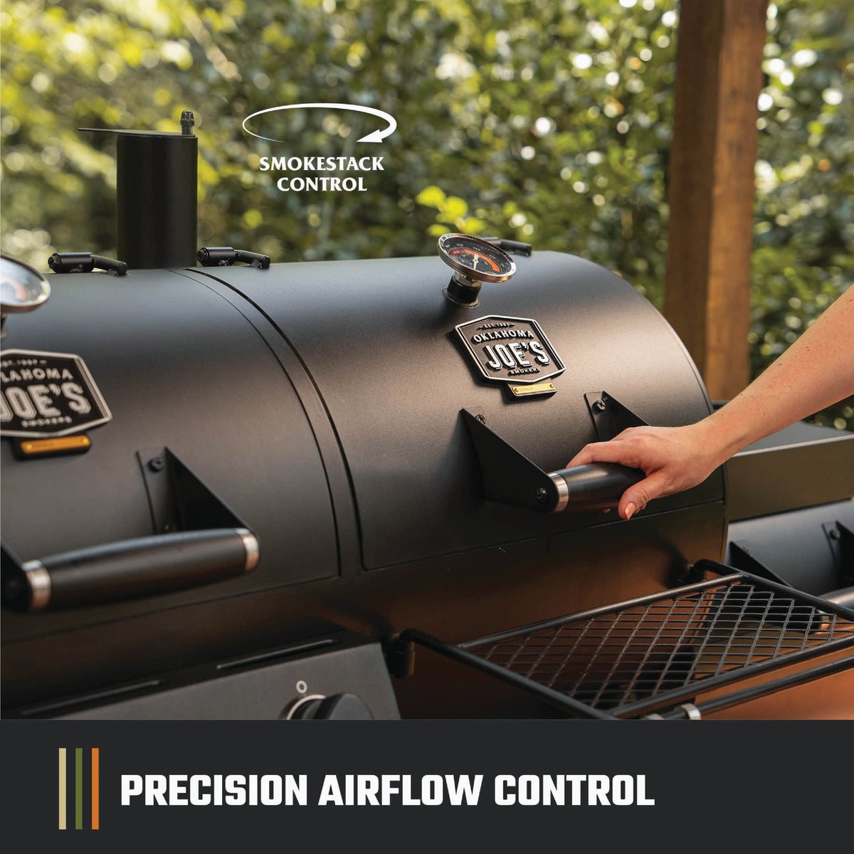 Oklahoma Joe's Canyon Combo Charcoal/Gas Smoker & Grill Image 5