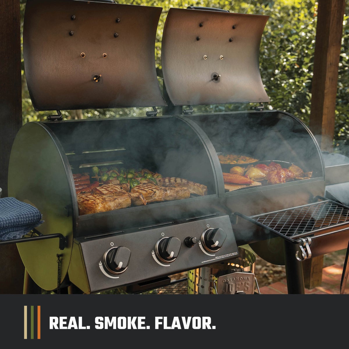 Oklahoma Joe's Canyon Combo Charcoal/Gas Smoker & Grill Image 7