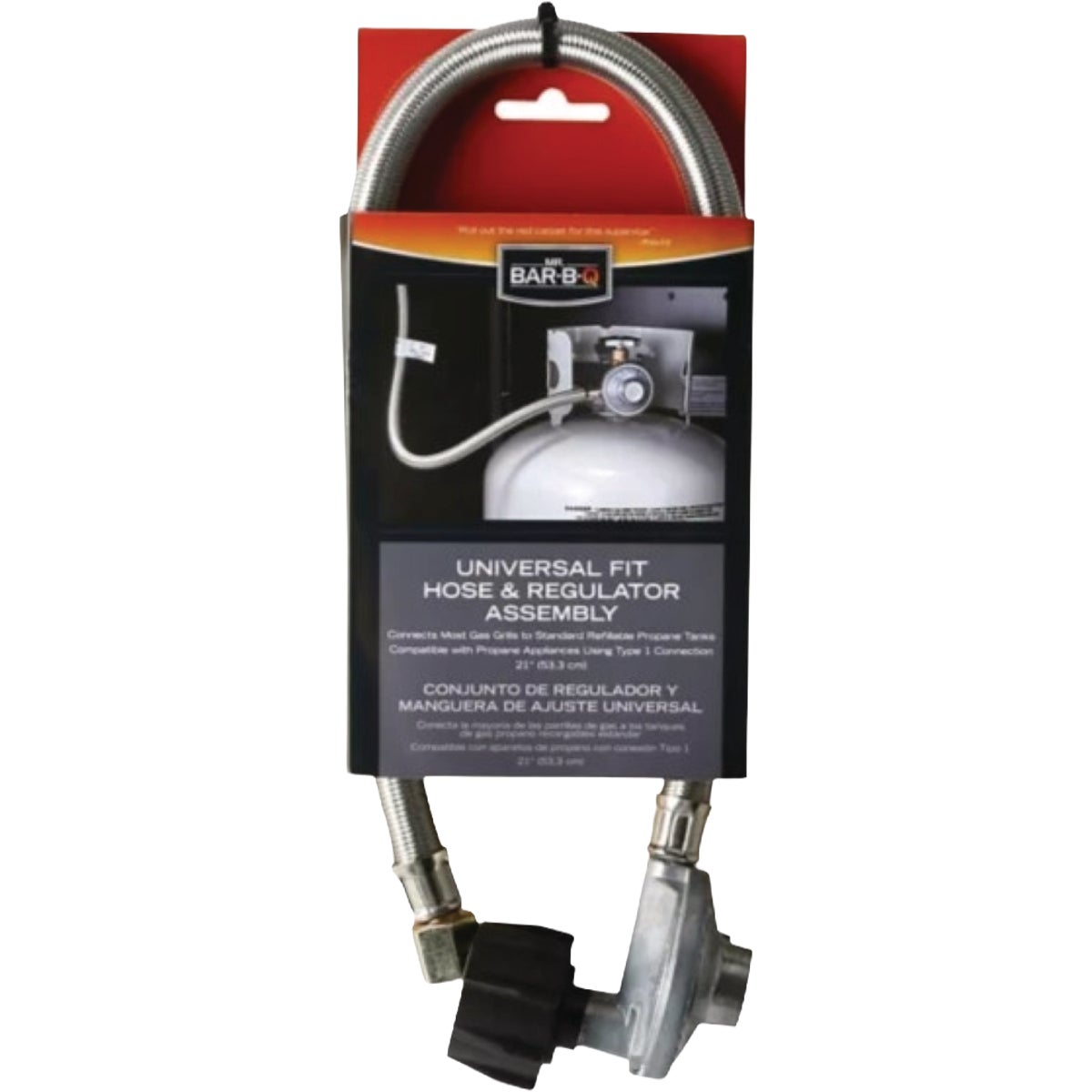 Mr. Bar-B-Q Universal Gas Line Hose & Regulator