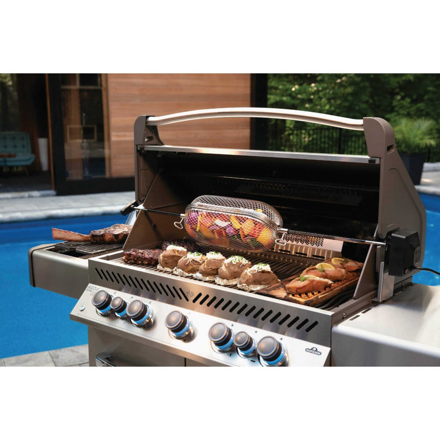 Napoleon Rotisserie Grill Basket Image 2