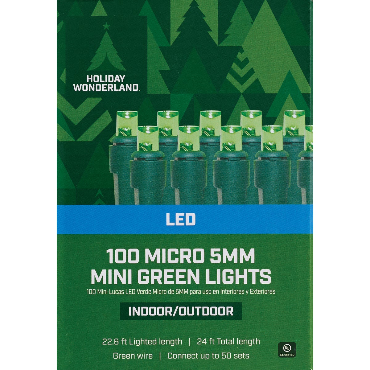 Home Impressions Green 100-Bulb Micro 5MM Mini LED Light Set Image 2