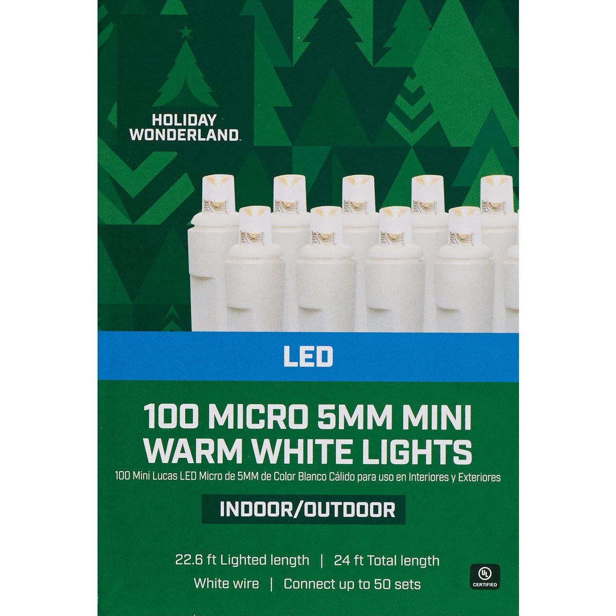 Home Impressions Warm White 100-Bulb Micro 5MM Mini LED Light Set with White Wire Image 2