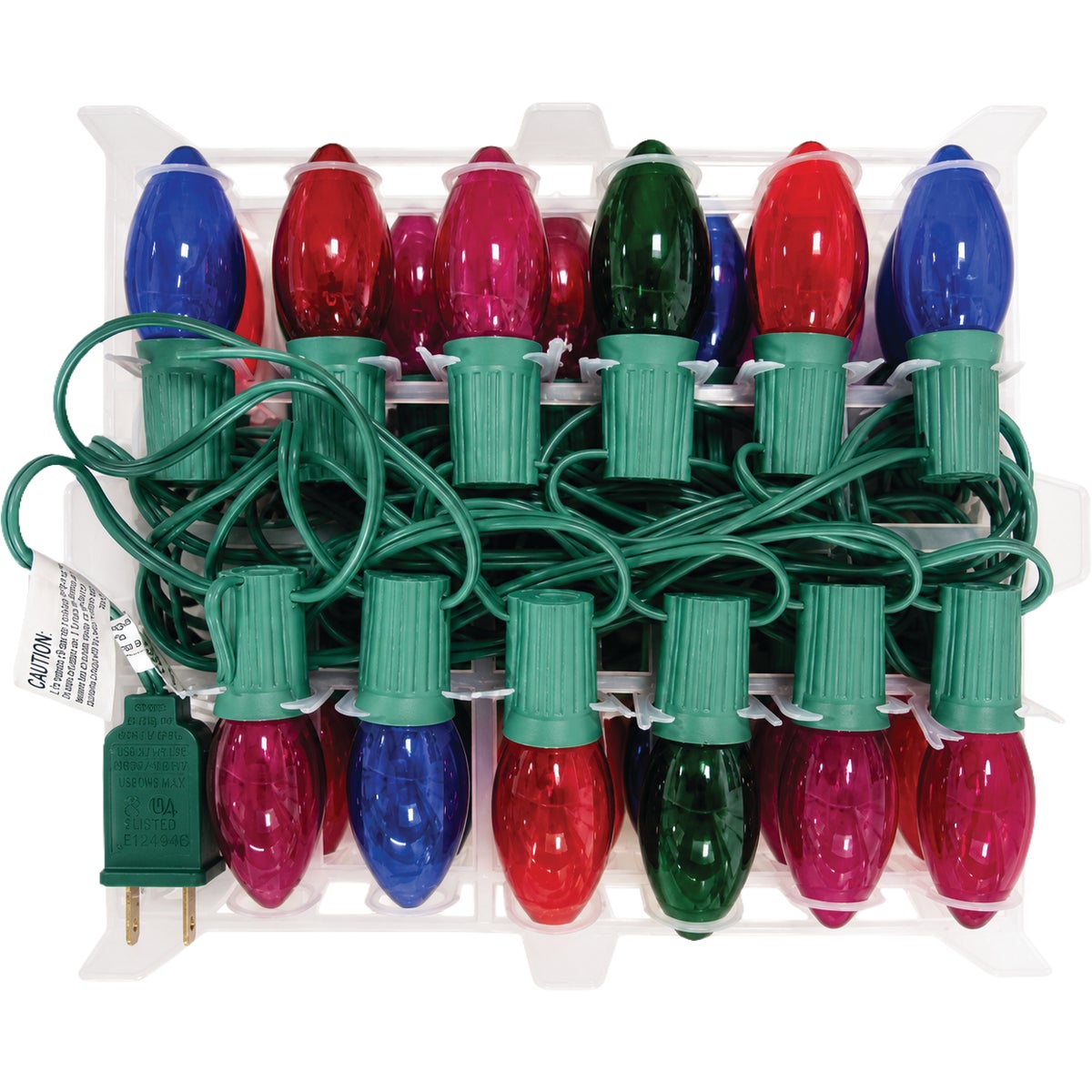 Home Impressions Transparent Multi 25-Bulb C9 Incandescent Light Set Image 4