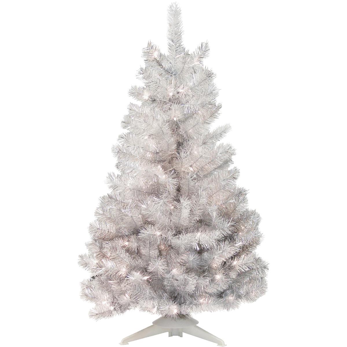 SILVER W/CLEAR LT TREE