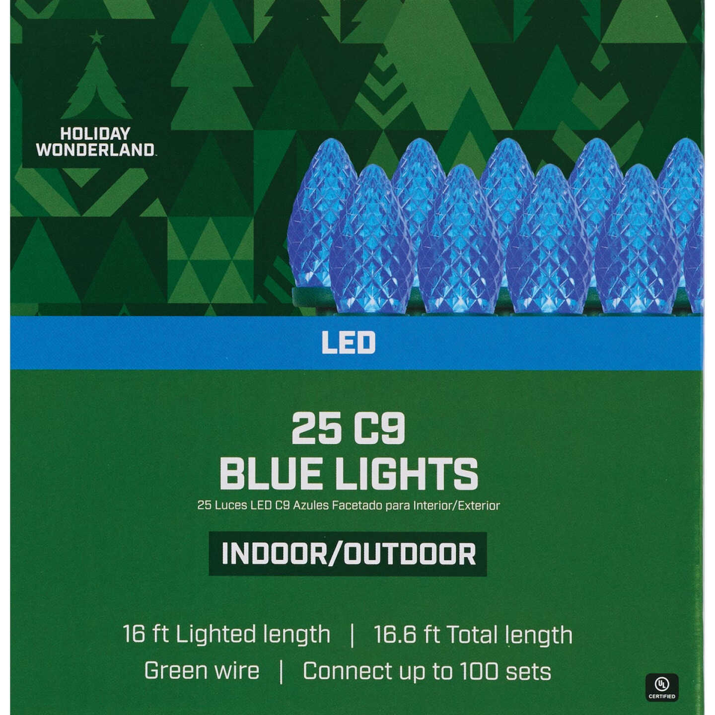 Home Impressions Blue 25-Bulb C9 LED Light Set Image 2
