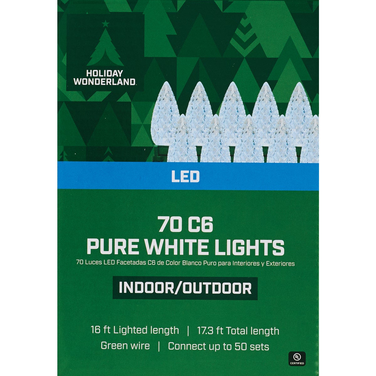 Home Impressions Pure White 70-Bulb C6 LED Light Set Image 2