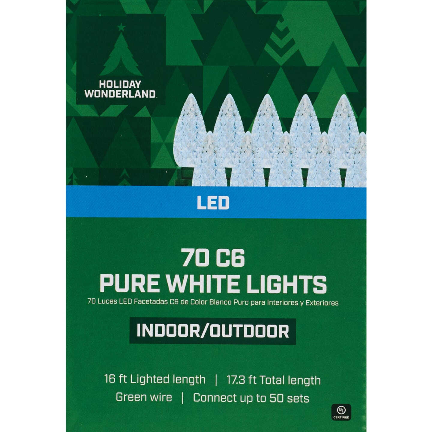Home Impressions Pure White 70-Bulb C6 LED Light Set Image 2