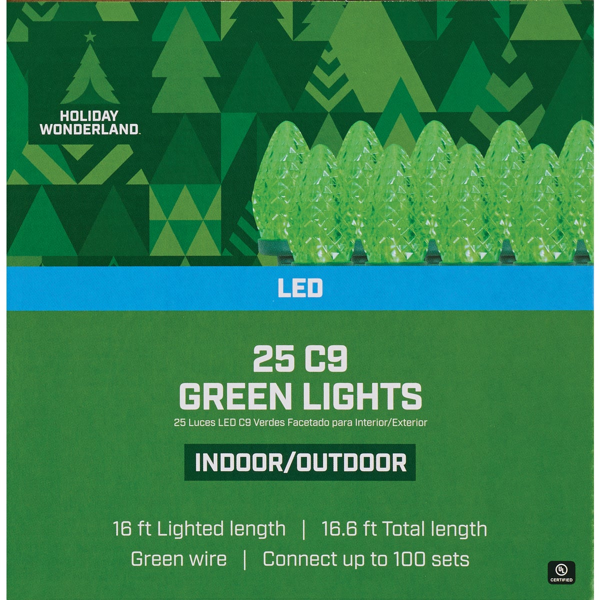 Home Impressions Green 25-Bulb C9 LED Light Set Image 2