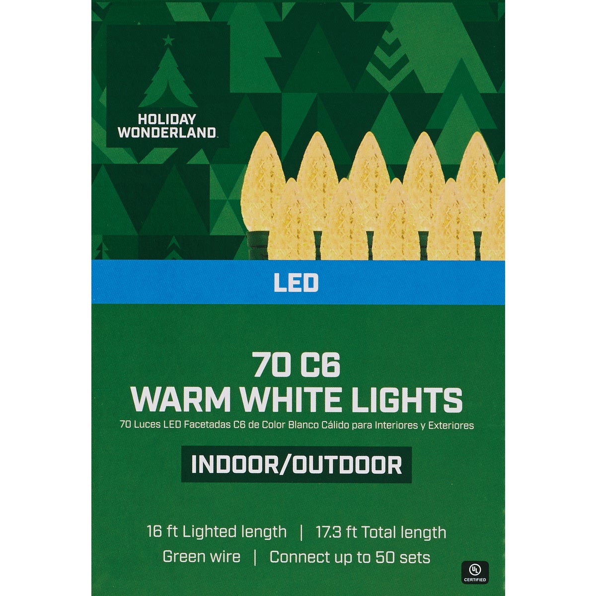 Home Impressions Warm White 70-Bulb C6 LED Light Set Image 2