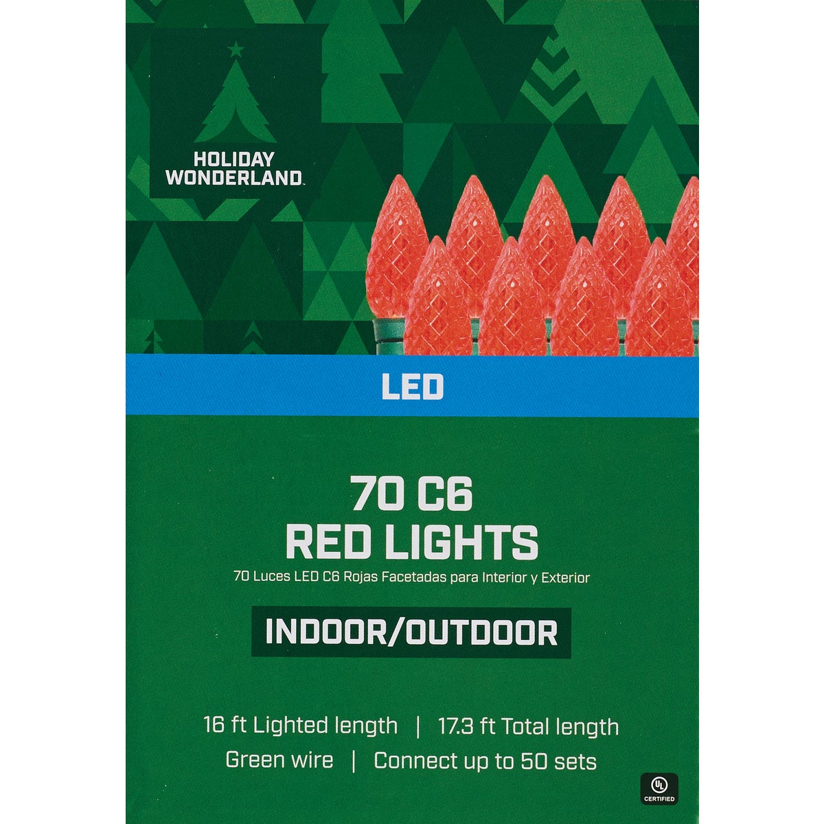 Home Impressions Red 70-Bulb C6 LED Light Set Image 2
