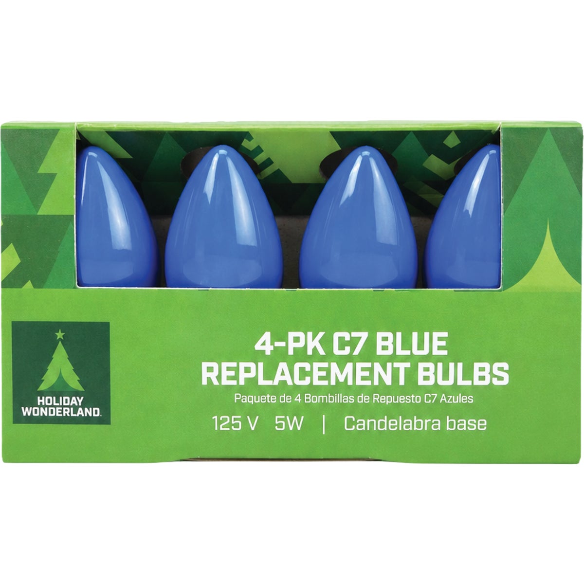 Home Impressions C7 Blue Ceramic 125V Replacement Light Bulb (4-Pack) Image 2