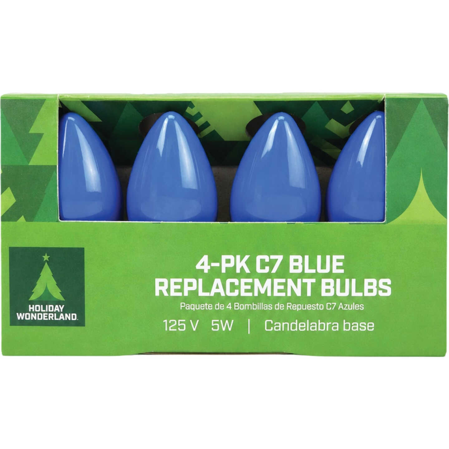 Home Impressions C7 Blue Ceramic 125V Replacement Light Bulb (4-Pack) Image 2