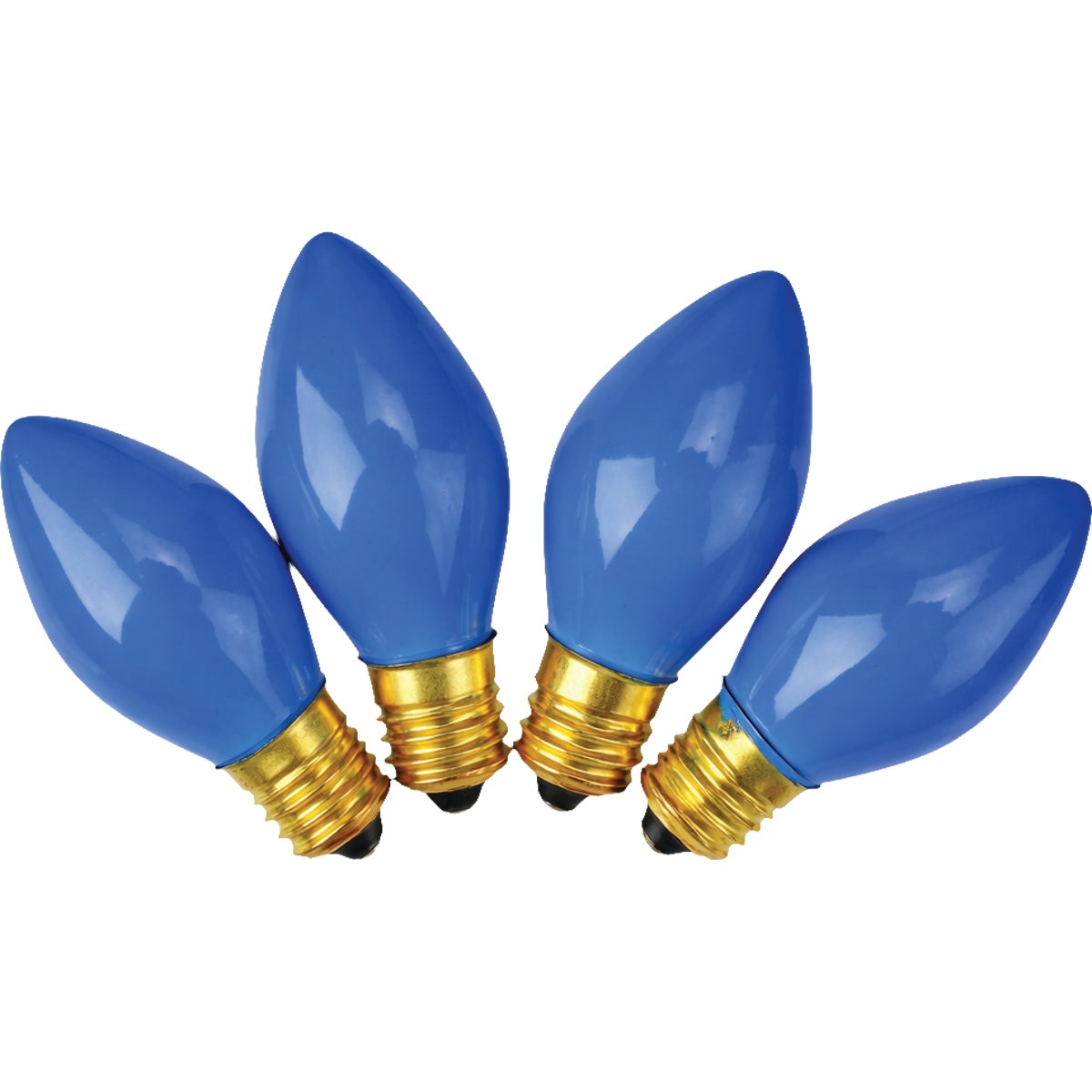 Home Impressions C7 Blue Ceramic 125V Replacement Light Bulb (4-Pack)