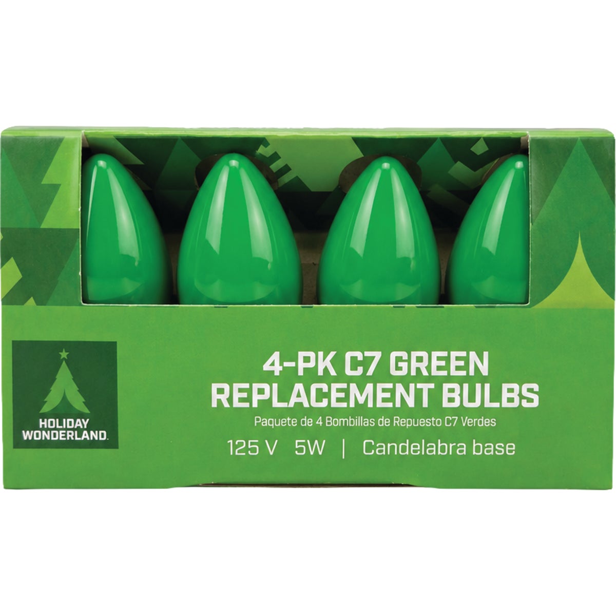 Home Impressions C7 Green Ceramic 125V Replacement Light Bulb (4-Pack) Image 2