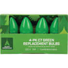 Home Impressions C7 Green Ceramic 125V Replacement Light Bulb (4-Pack) Image 2
