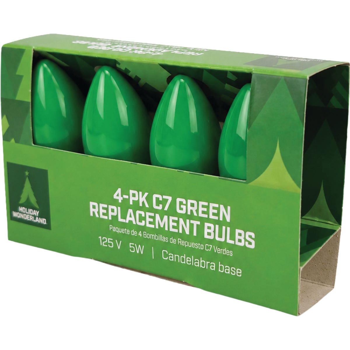 Home Impressions C7 Green Ceramic 125V Replacement Light Bulb (4-Pack) Image 3