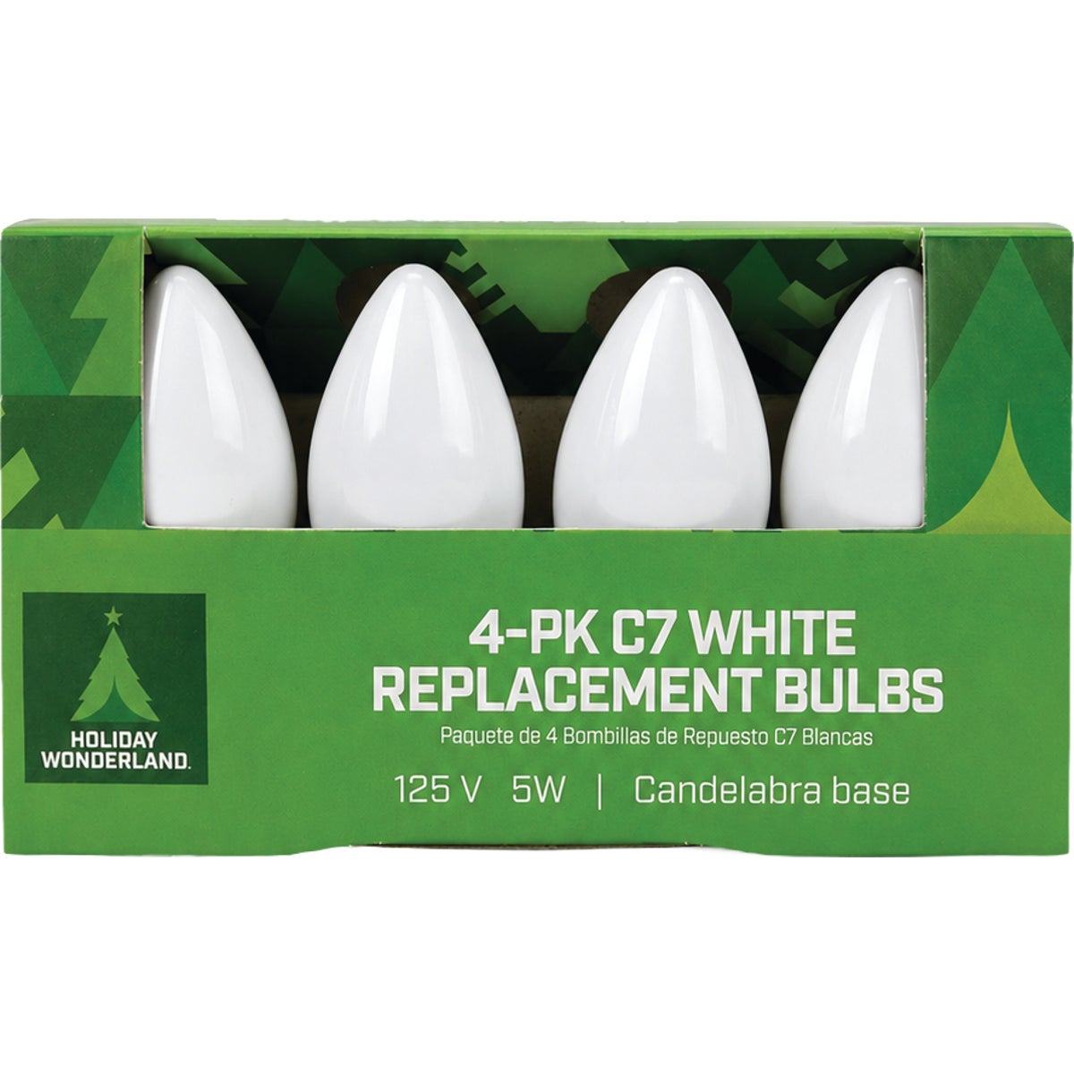 Home Impressions C7 White Ceramic 125V Replacement Light Bulb (4-Pack) Image 2