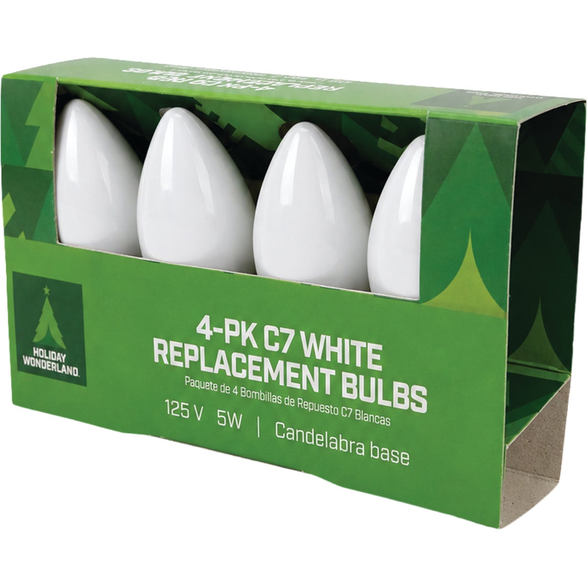 Home Impressions C7 White Ceramic 125V Replacement Light Bulb (4-Pack) Image 3
